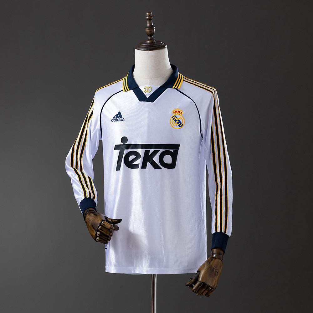 Retro Real Madrid 98/00 Home Long Sleeve