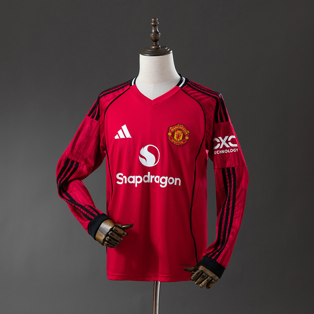 Man United 2025/26 Home Long Sleeve