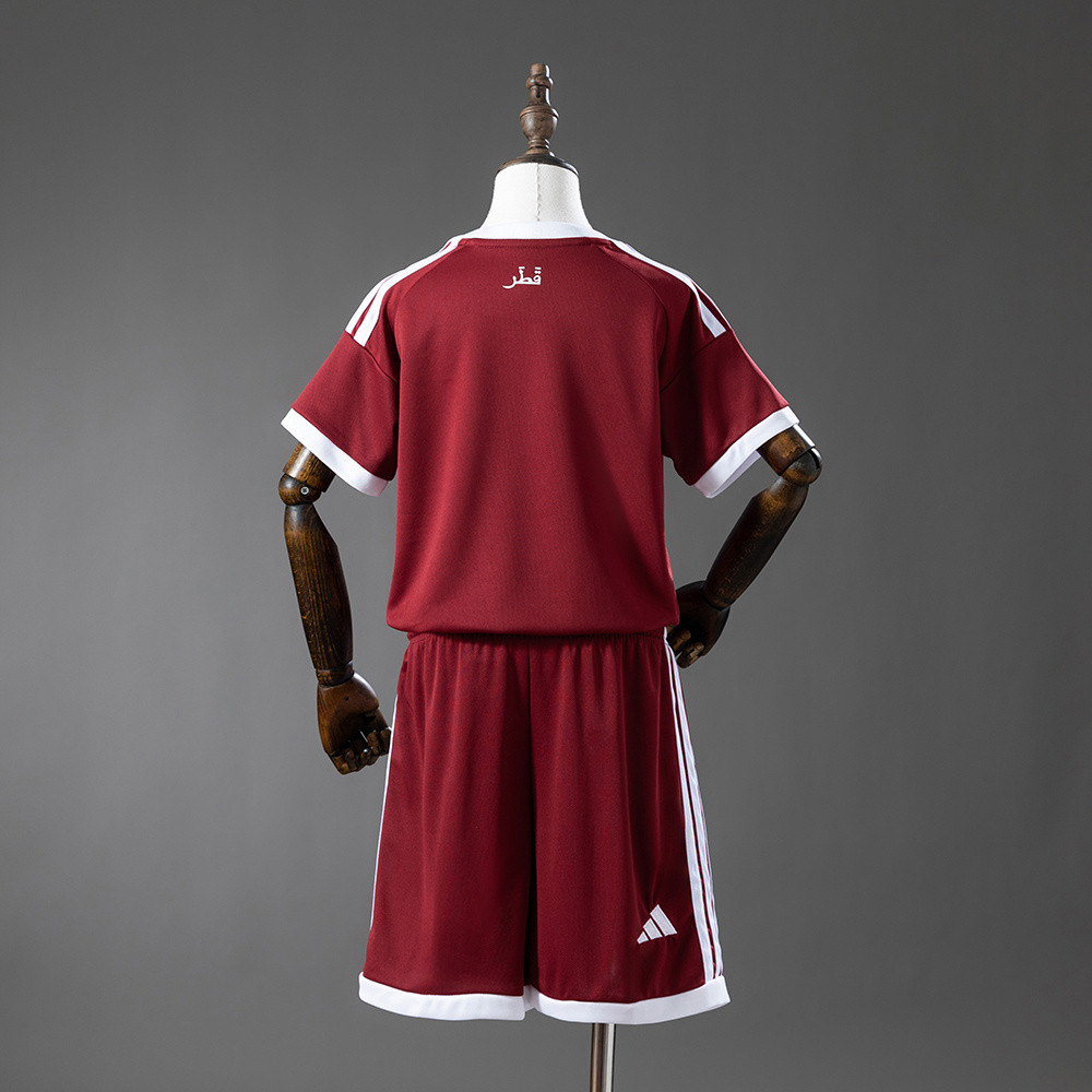 Kids Qatar 2026 Home Jersey