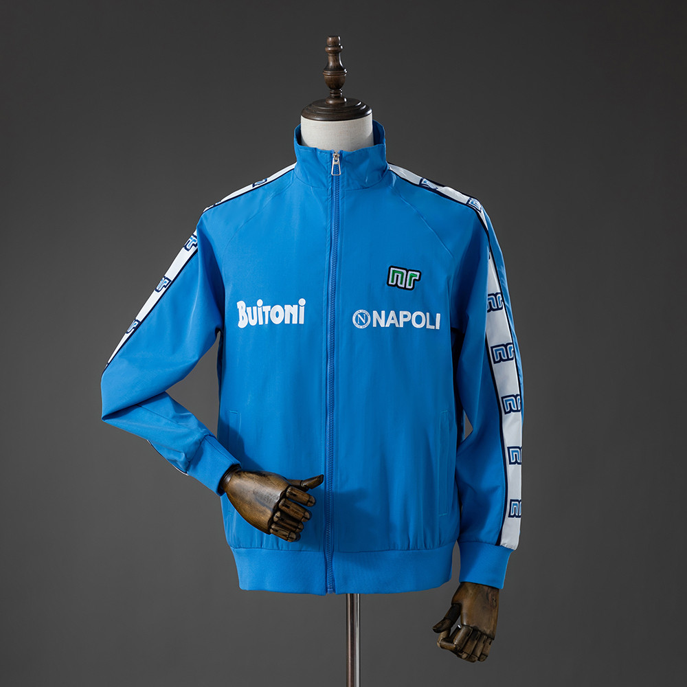 Napoli Retro Windbreaker Blue