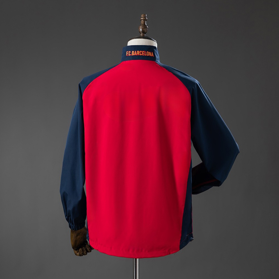 FC Barcelona Retro Windbreaker Red