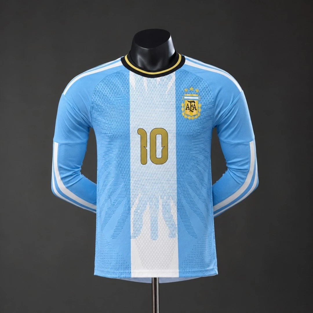 Messi Anniversary Jersey Player Version Long Sleeve