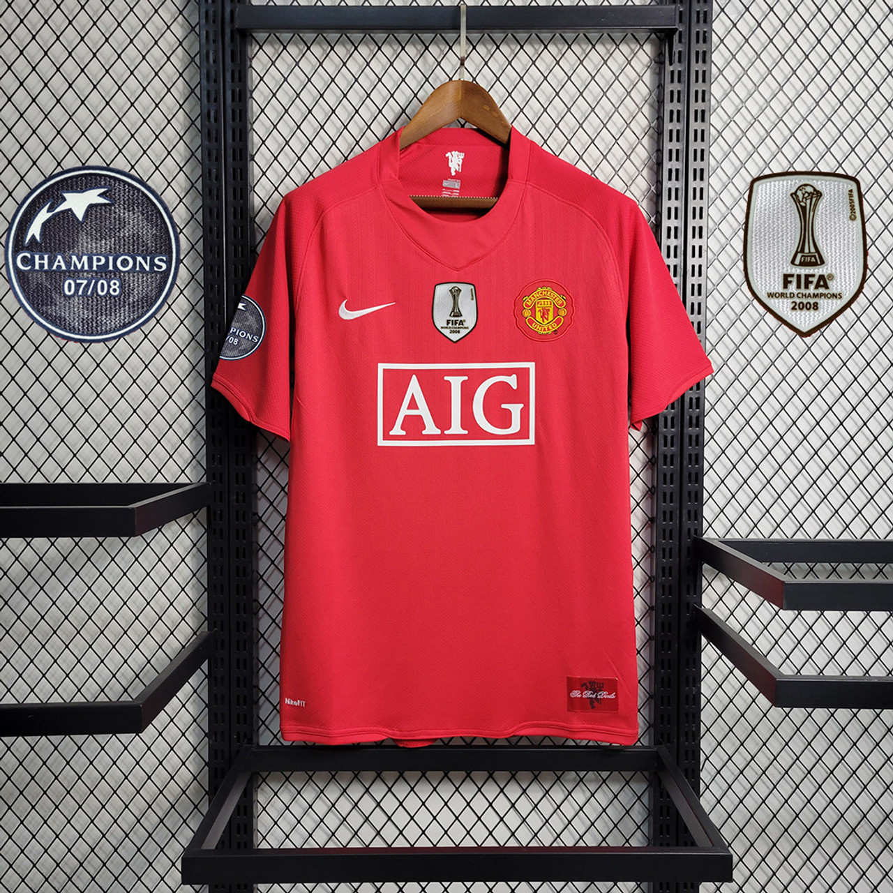 Manchester United 2008 Kit,Manchester United Uniform 2008,S-XL