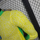 Long Sleeve Brazil 2024 Home Player  Version Jersey