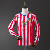 Retro Atletico Madrid 04/05 Home Long Sleeve