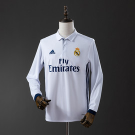 Retro Real Madrid 16/17 Home Long Sleeve