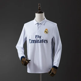 Retro Real Madrid 16/17 Home Long Sleeve