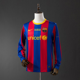 Retro Barcelona 2010/11 Home Champions League Long Sleeve
