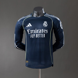 Real Madrid 2025/26 Away Player Version Long Sleeve