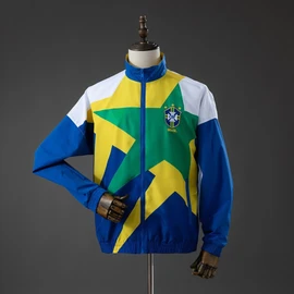 Brazil Retro Windbreaker Blue/White