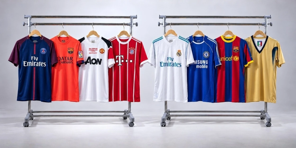 Retro football jersey collection