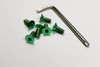 Vertex Titanium Steering Wheel Bolts (Green)