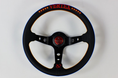 Vertex 10 Star 330mm Steering Wheel Red Vertex 10 Star 330mm Steering Wheel Red