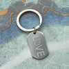 Michigan Love tag Keychain