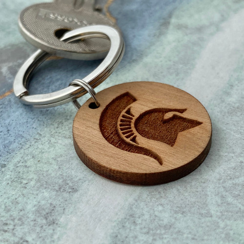 MSU Hardwood keychain