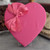 Heart shaped box - pink satin with bow