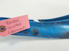 09 Kawasaki Ninja ZX6R Blue Left Side Mid Fairing Plastic Damaged