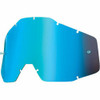 100% Accuri Racecraft Strata Goggle Blue Mirror Replacement Lens 2602-0488