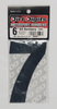 DIRT DIGITS Super X Competition Stick-On Numbers 6" Black 7 3-Pack 09-6517