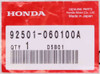 Genuine Honda Bolt Part Number - 92501-06010-0A QTY2 Genuine Honda Bolt Part Number - 92501-06010-0A QTY2