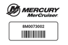 Mercury - Mercruiser 10-8M0073002 Screw