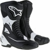 2000-2024 Alpinestars SMX-S Motorcycle Street Boots Black/White S 3404-1338