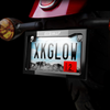 XKGLOW Chrome Motorcycle LED License Plate Frame XK034019-W