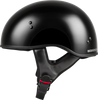 GMAX HELMET BLACK SIZE LARGE 1/2 72-6430L
