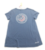 NEW POLARIS INDIAN WOMENS BLUE USA FLAG LOGO TEE SHIRT SIZE M #286290703