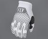 FLY RACING YOUTH KINETIC GLOVES - WHITE - YOUTH MEDIUM - 375-412YM