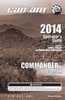 2014 Can-Am Commander 1000 MAX Operators Guide Owner's Manual 219001261