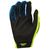 Fly Racing Mens Lite Gloves Hi-Vis, Black, Blue SIZE: SM/8 376-712S