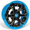 Polaris RZR Storm 4-110, 14 in. Machined Blk/Blue Wheel by No Limit R1001TN-BLU
