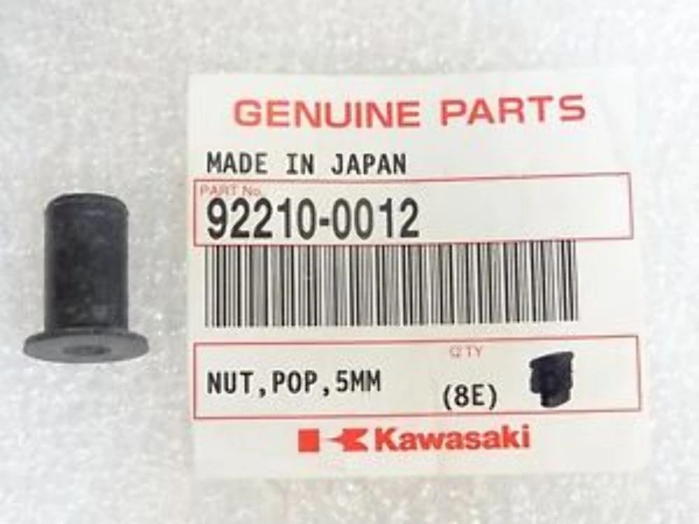 QTY 10 | Kawasaki Nut Pop Stop 5MM - Genuine OEM 92210-0012 - Sun