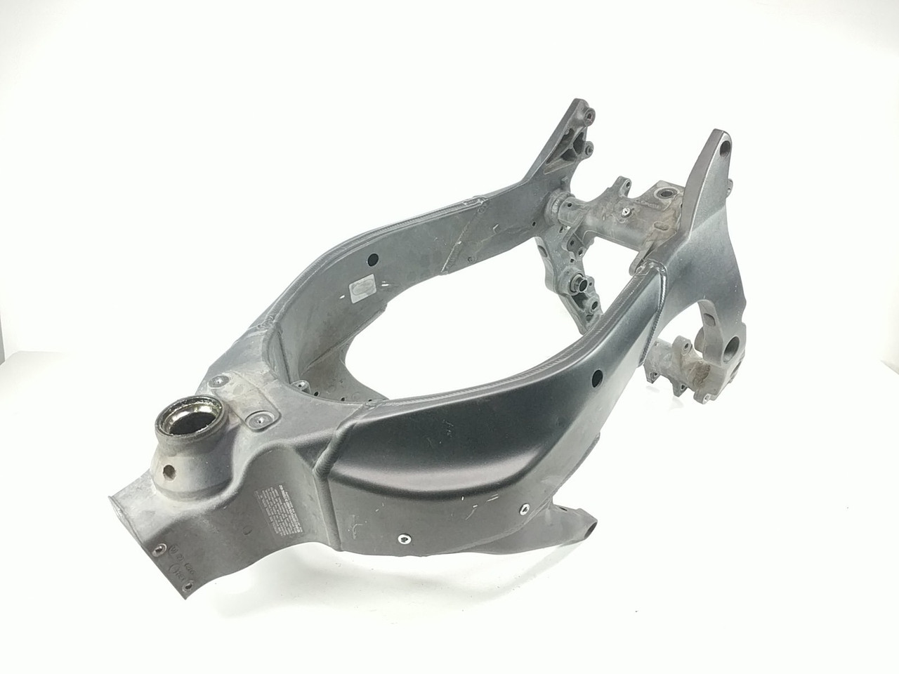 07 08 Kawasaki Ninja ZX6 ZX6R Main Frame Chassis SLVG STRAIGHT 