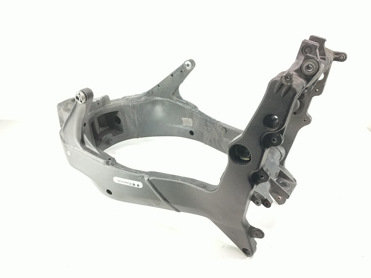 07 08 Kawasaki Ninja ZX6 ZX6R Main Frame Chassis SLVG STRAIGHT 