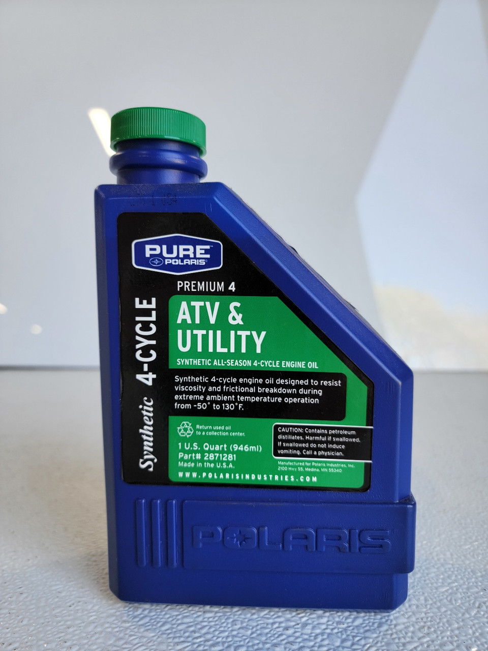 Polaris Premium 4 Synthetic 5W-50 ATV UTV 4-Cycle Engine Oil 1