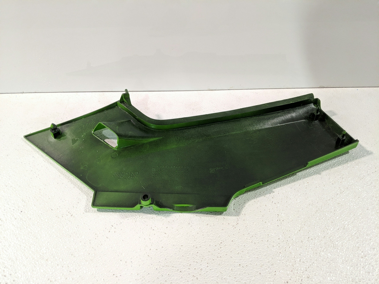 99-01 KAWASAKI EX250 NINJA 250R RIGHT SIDE PANEL GREEN/BLUE 36031