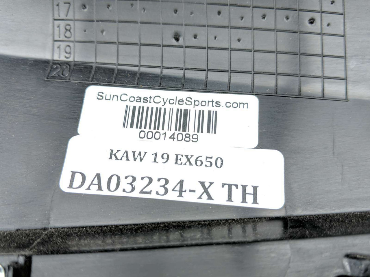 19 Kawasaki Ninja 650 EX650 Front Instrument Dashboard Cover Panel