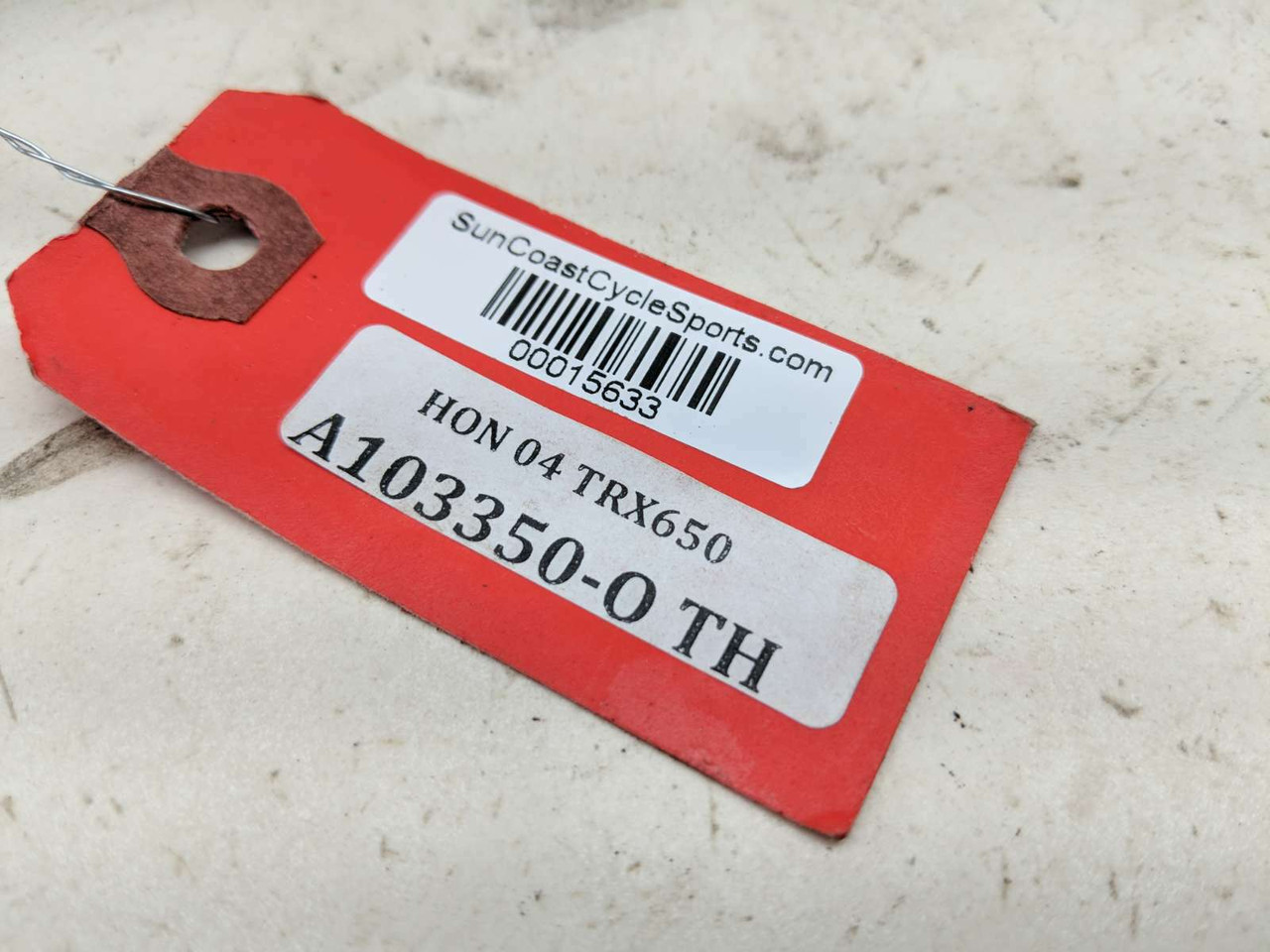 04 Honda TRX650 Rincon Right Rear Mudguard Cover Panel Plastic