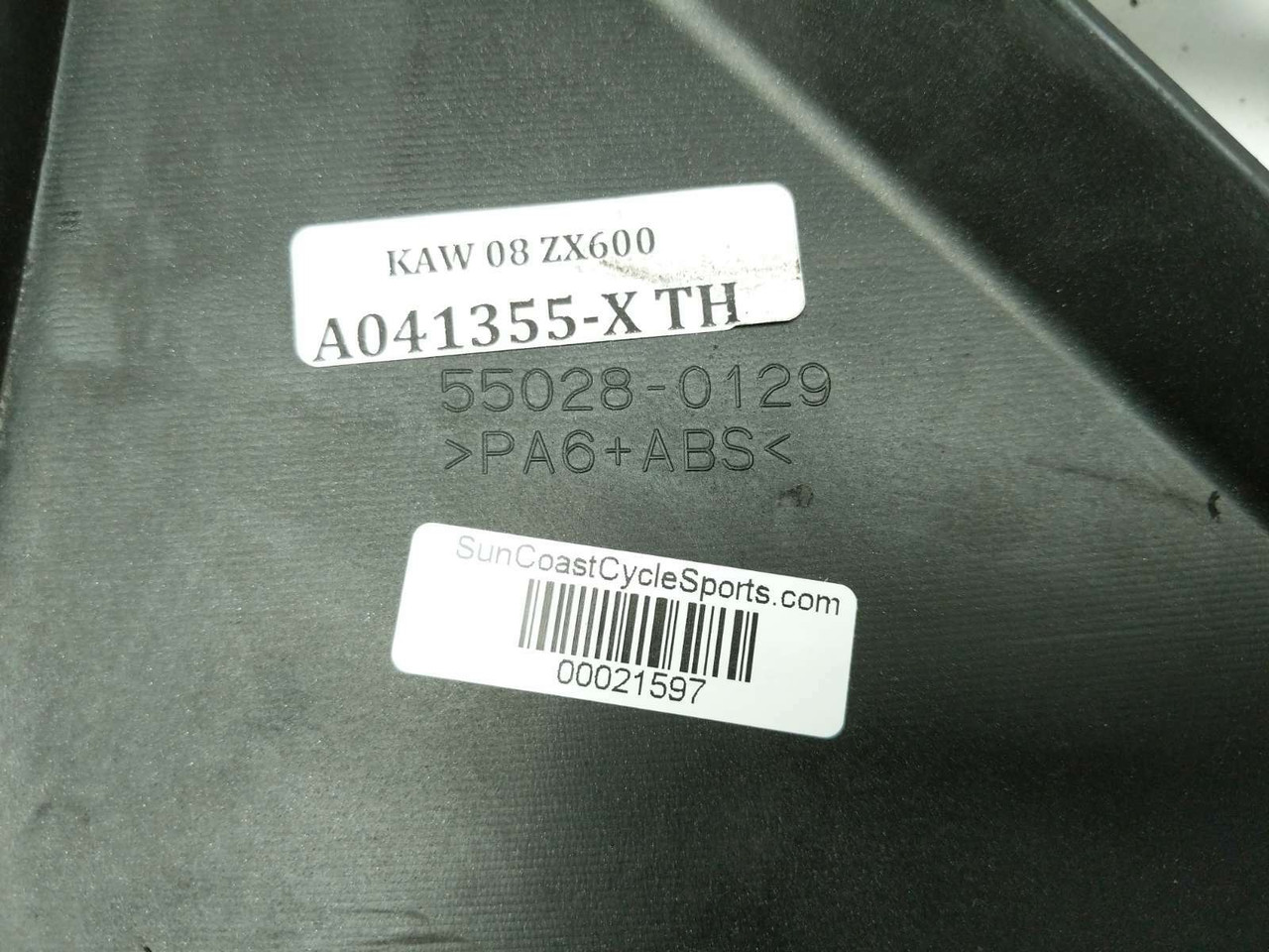 07 08 Kawasaki Ninja ZX6R ZX600 Left Lower Belly Fairing