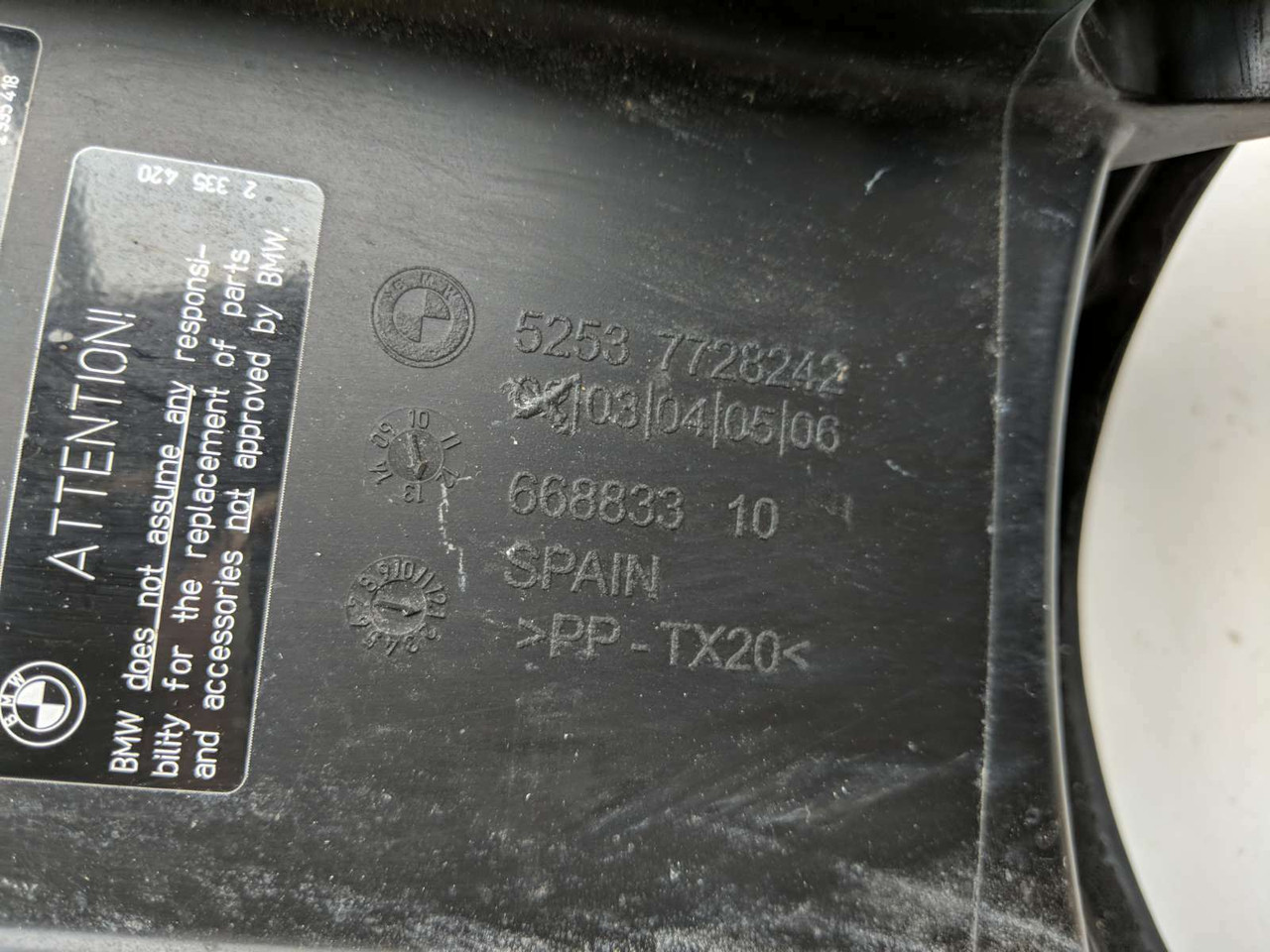 ＢＭＷ　純正 車種不明　スッテツプ刻印7728307-01 61khMuS8EdL._AC_UF350,