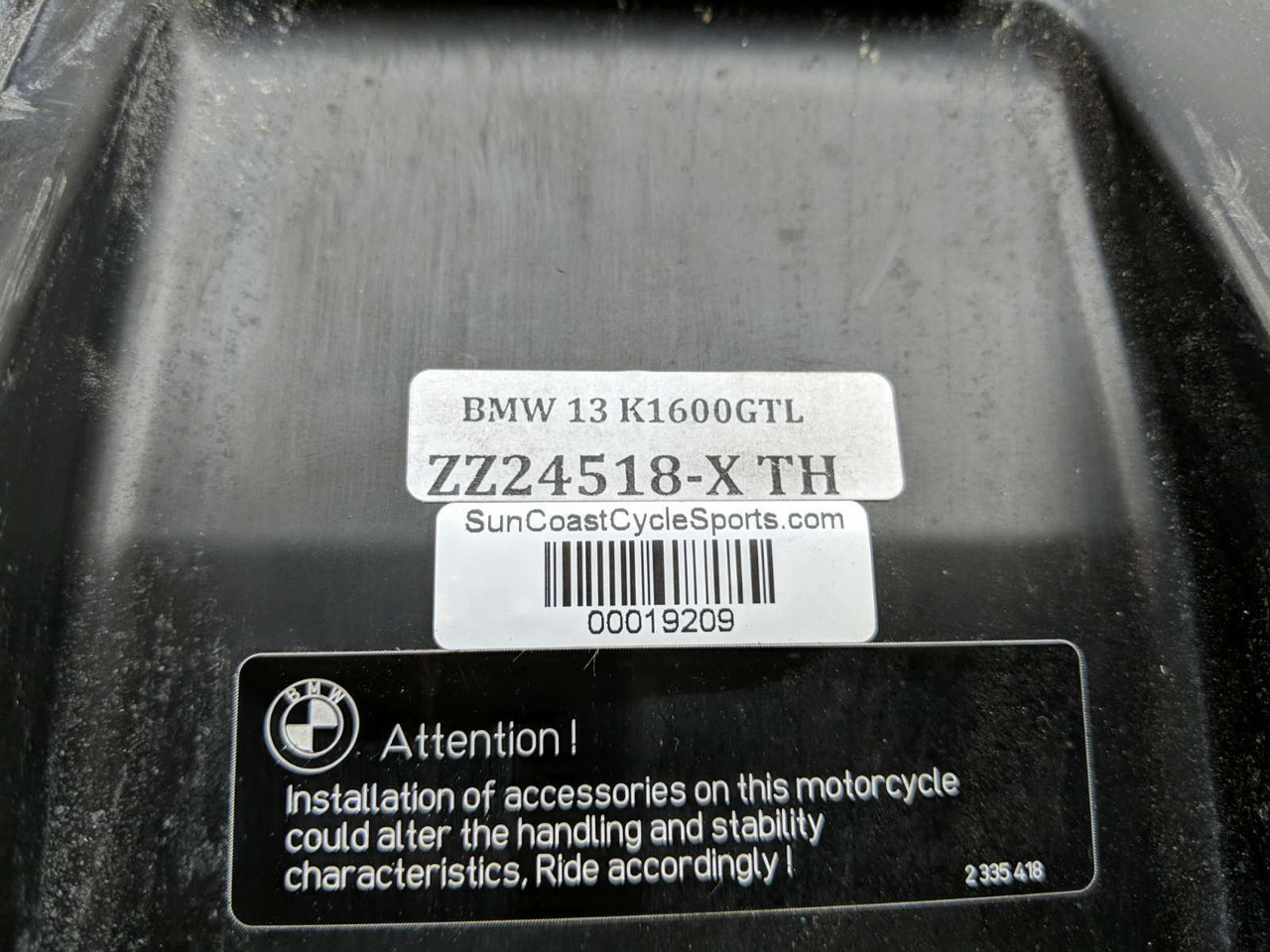 13 BMW K1600 GTL Full One Piece Seat Driver Passenger 52537728242