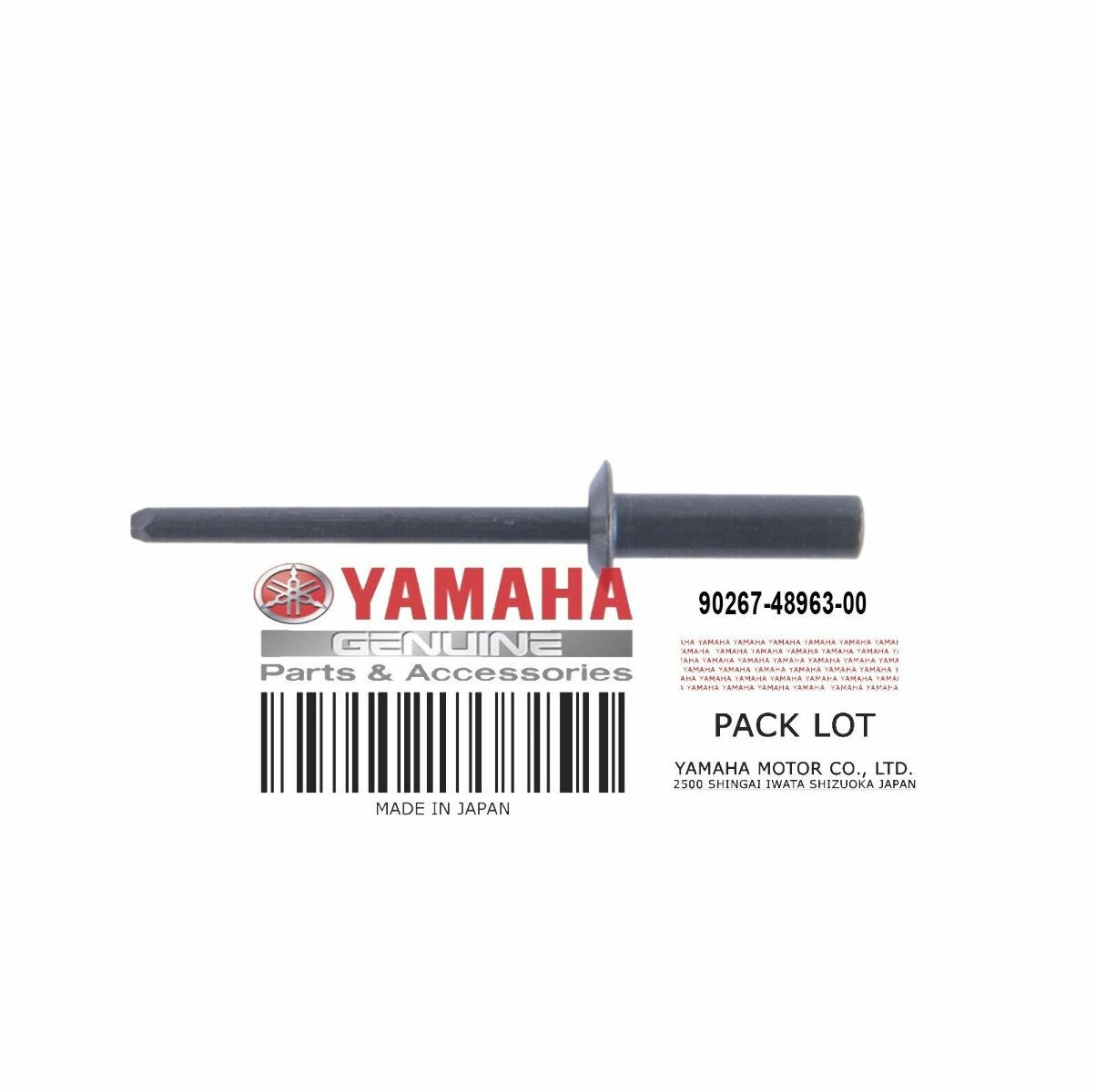 QTY 4 | Yamaha OEM Rivet Blind PWC Super Jet Vx Vxs 90267-48963