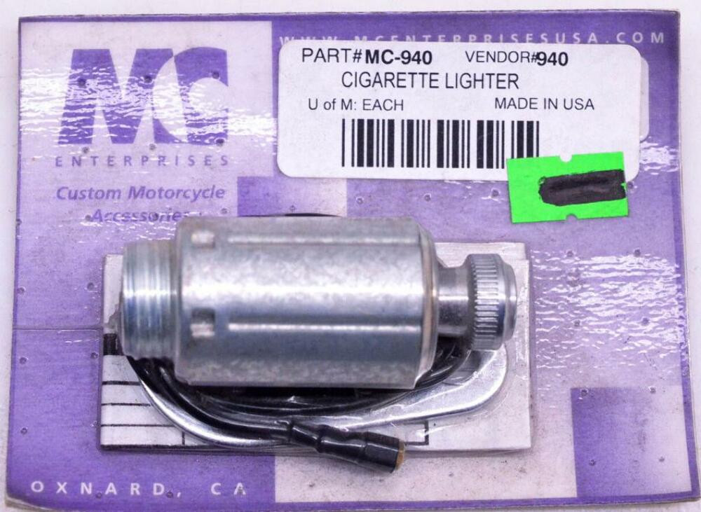MC Enterprises MC-940 Cigarette Lighter Kit Universal Motorcycle