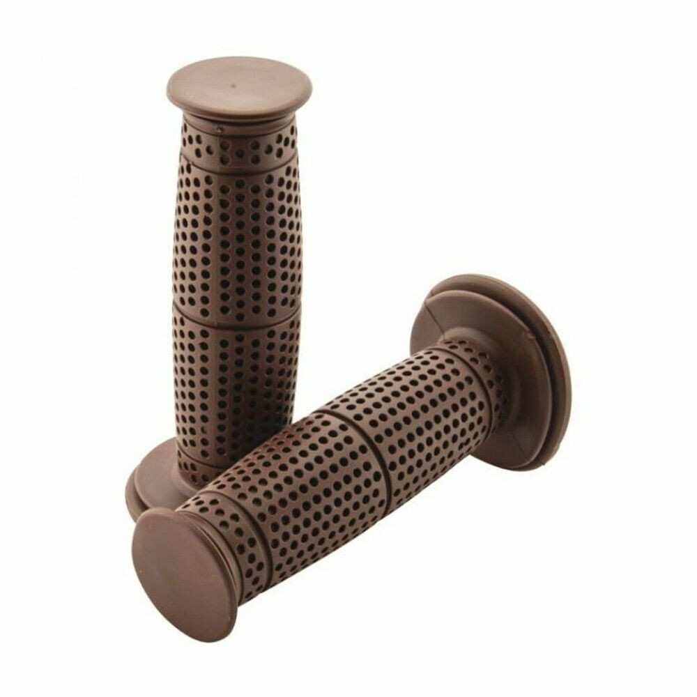 BikeMaster Punch Street Motorcycle Grips Brown 7/8