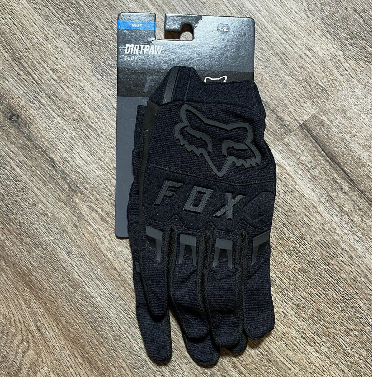 New Fox Racing Dirtpaw Gloves - Black/Black - 4XLarge - 25796-021-4X