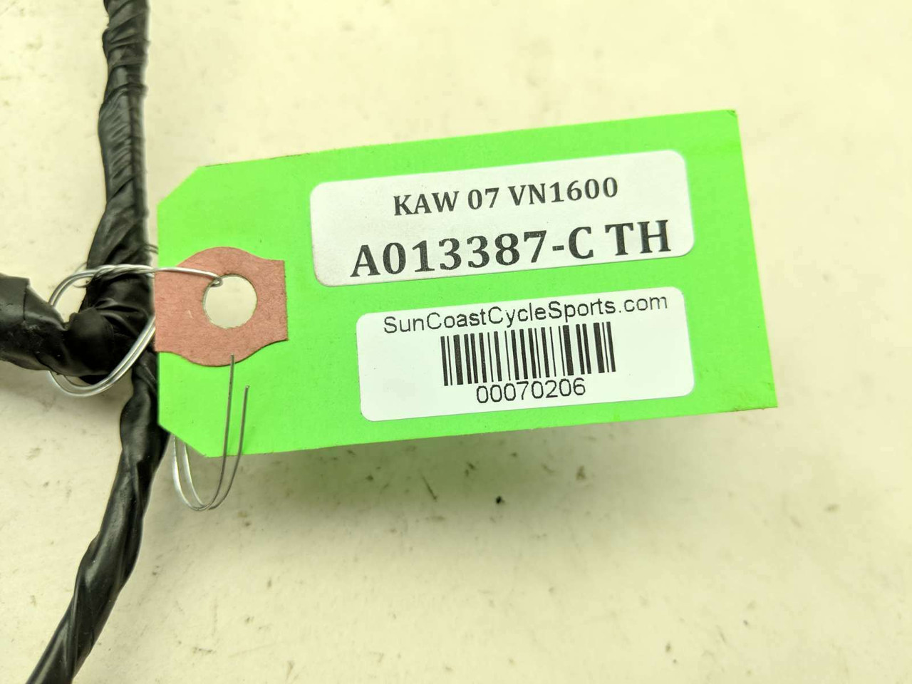 07 Kawasaki VN1600 Vulcan Mean Streak LIght Wiring Wire Harness Sun