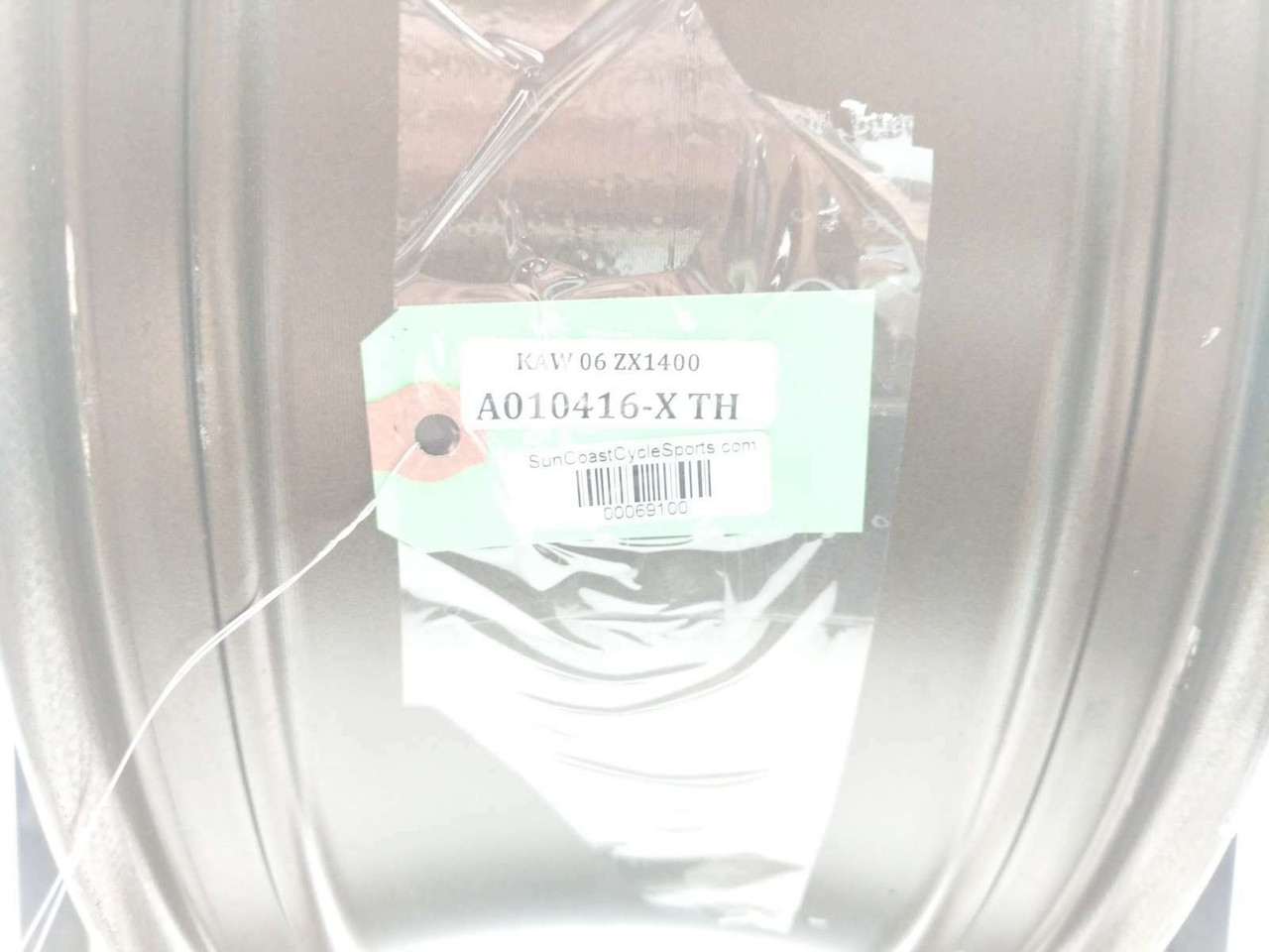 06 Kawasaki Ninja ZX14 ZX1400A Rear Wheel Rim STRAIGHT 17X6.00