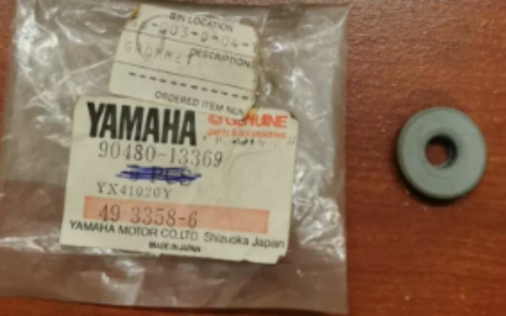 Yamaha YZ80 is New Old Stock (NOS) genuine Yamaha grommet, part